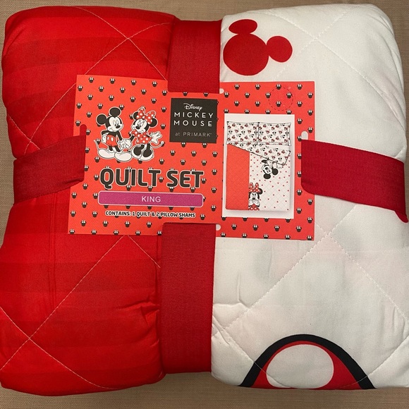 Disney Bedding Disney Primark Mickey Mouse Quilt Set W 2 Pillow